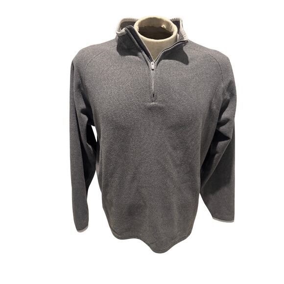 Peter Millar Men’s M Gray Quarter Zip Pullover Sweater Performance Fleece Golf - Picture 1 of 6